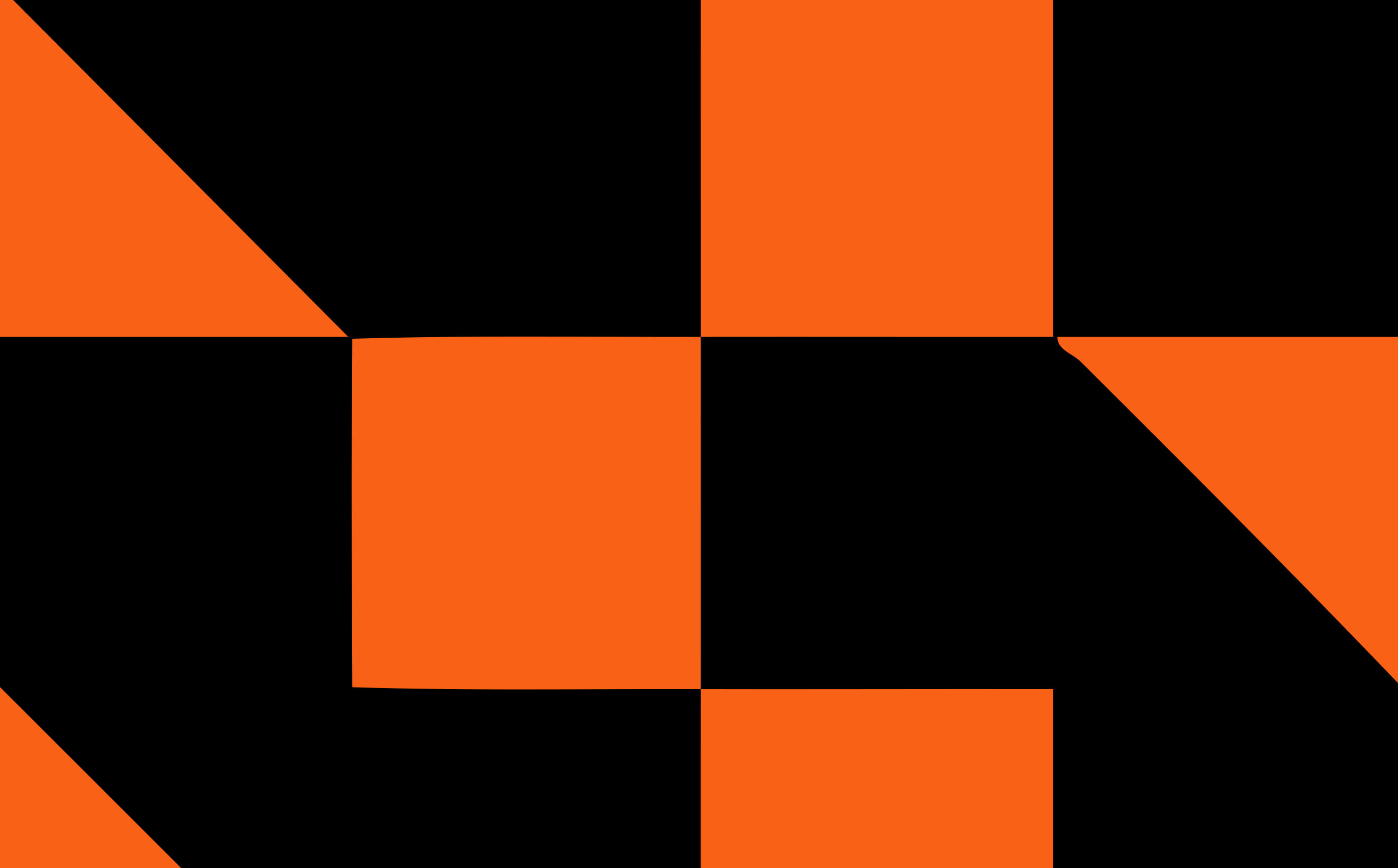 Abstract orange and black geometric visual for tooling products